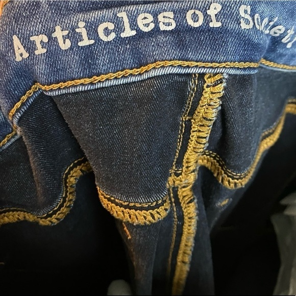 Articles of Society Sarah Mead Wash Distressed Raw Hem Skinny Jeans 
Size 26 - Picture 7 of 9